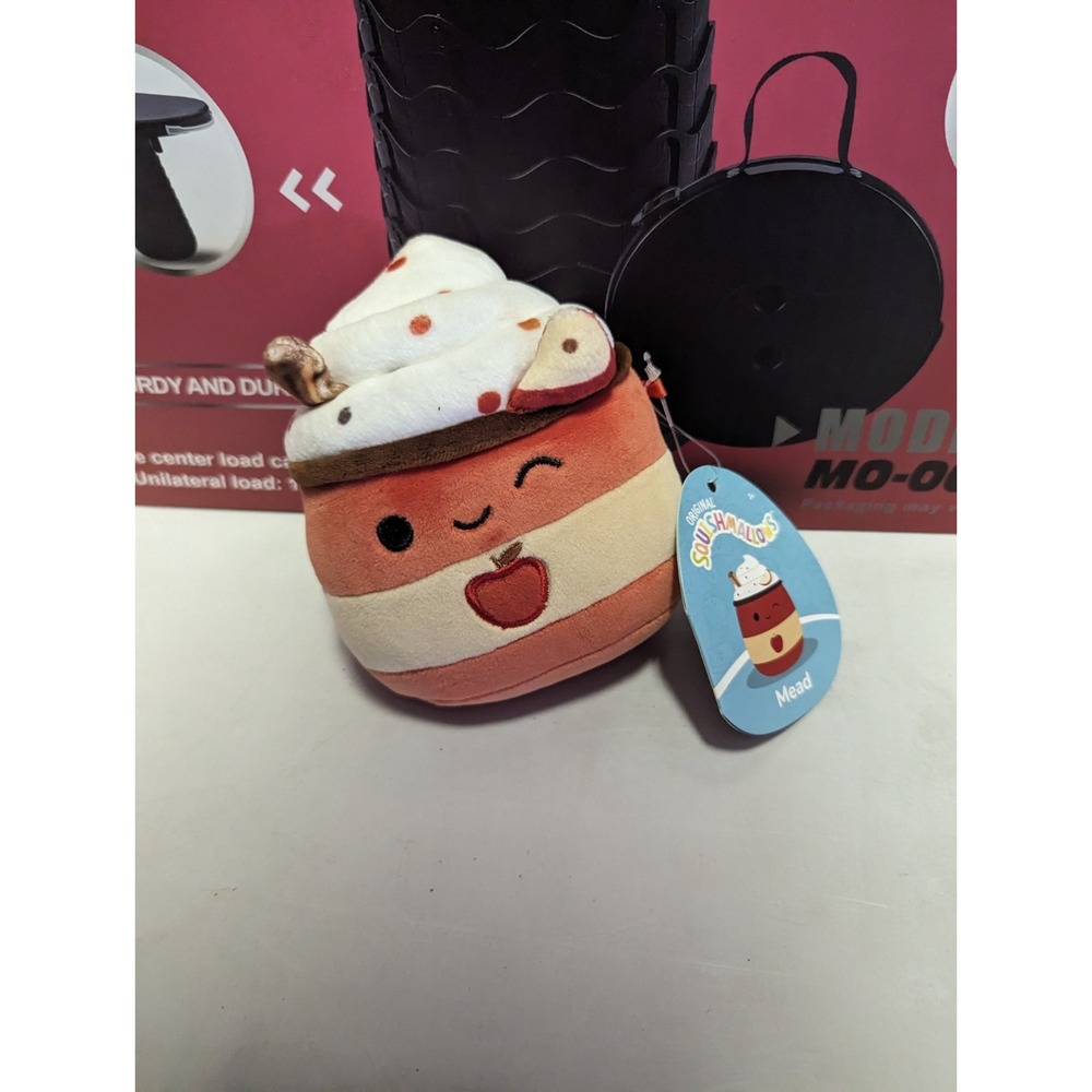 Squishmallow 5" Mead The Apple Cider‎ Latte Coffee Food and Drink Plush NWT